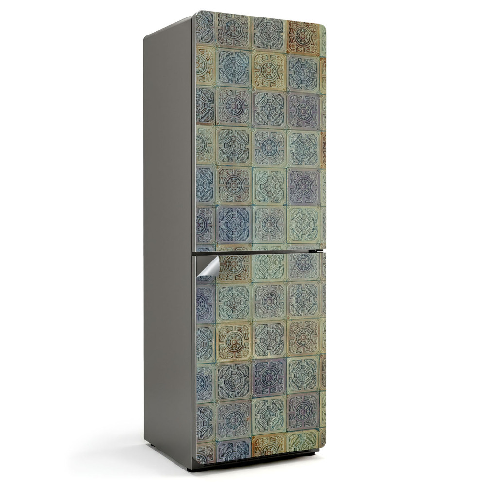 Hűtő dekor matrica Mozaikminta díszekkel