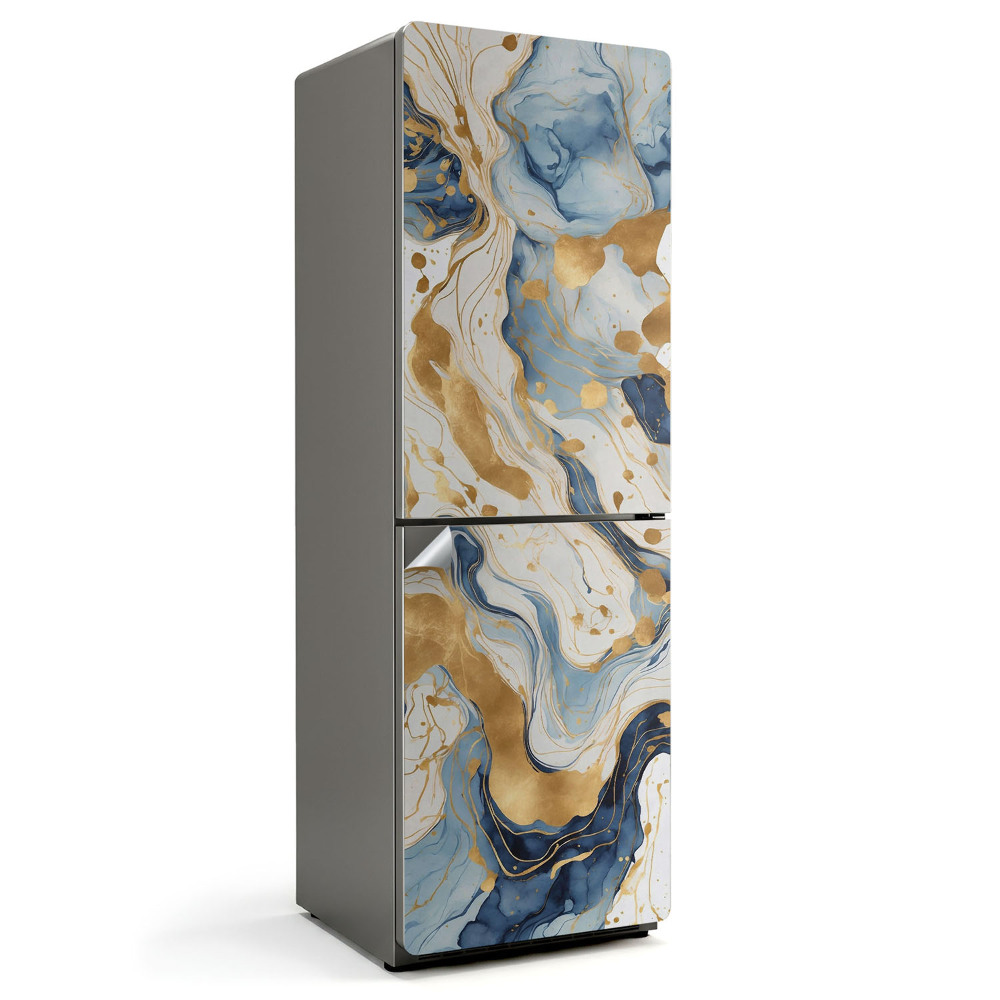 Hűtő matrica Absztrakt folyadékminta