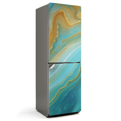 Hűtő matrica Absztrakt színes hullámok