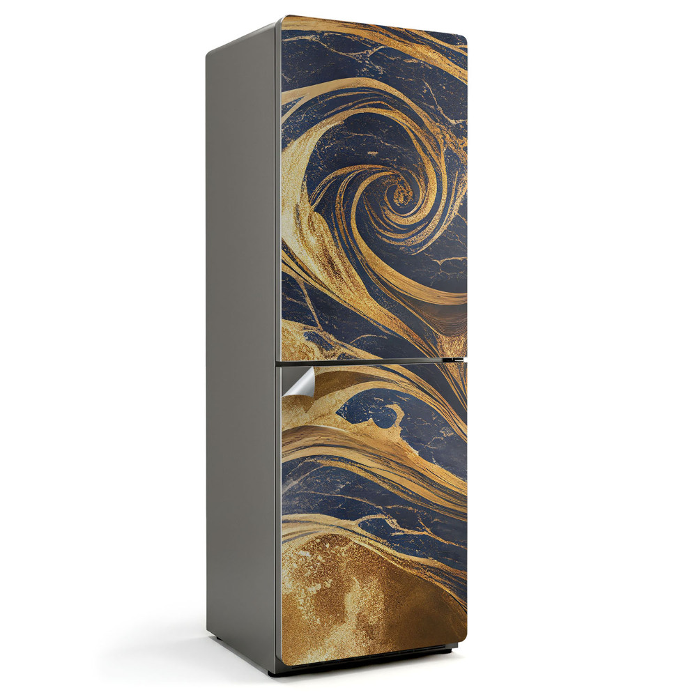 Hűtő dekor matrica Dinamikus folyadékhullám