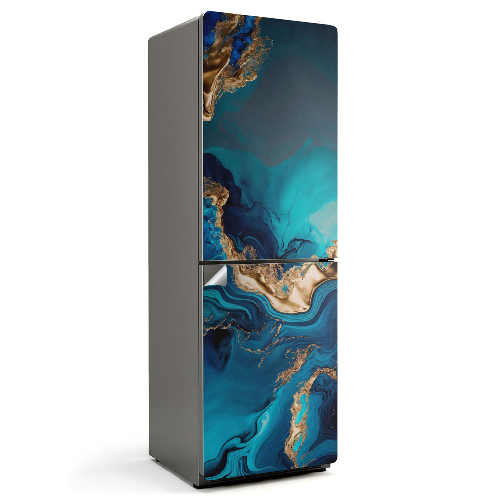 Hűtőszekrényre matrica Absztrakt hullámok és foltok