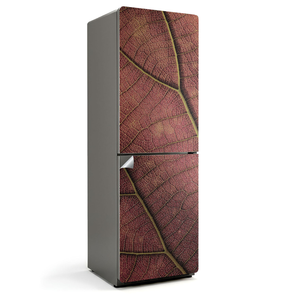 Hűtő dekor matrica Levél textúra erekkel