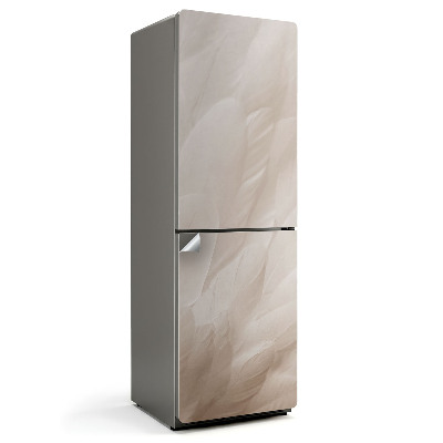 Hűtőszekrényre matrica Finom tollak közeli képe