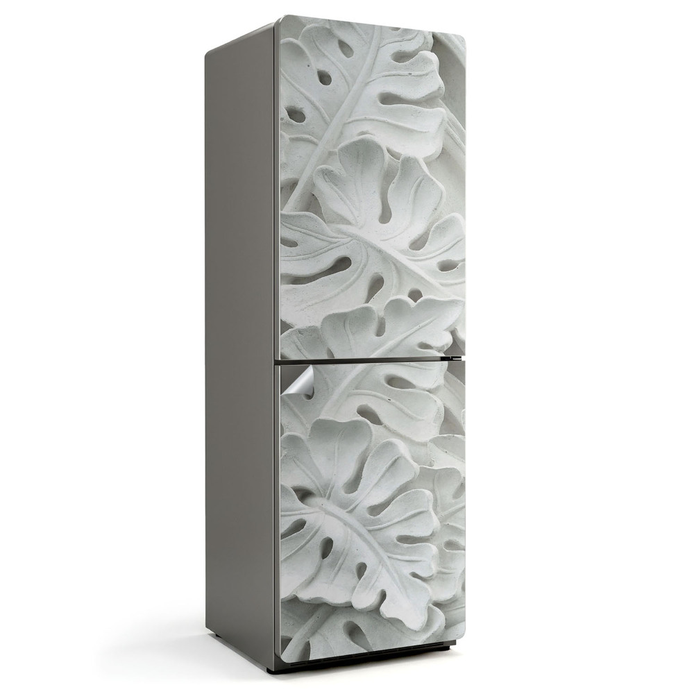 Hűtőszekrényre matrica Levélminta domborművel