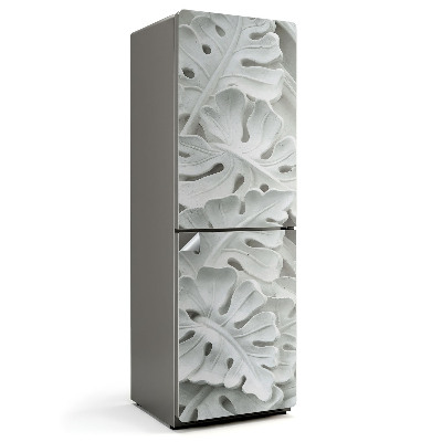 Hűtőszekrényre matrica Levélminta domborművel