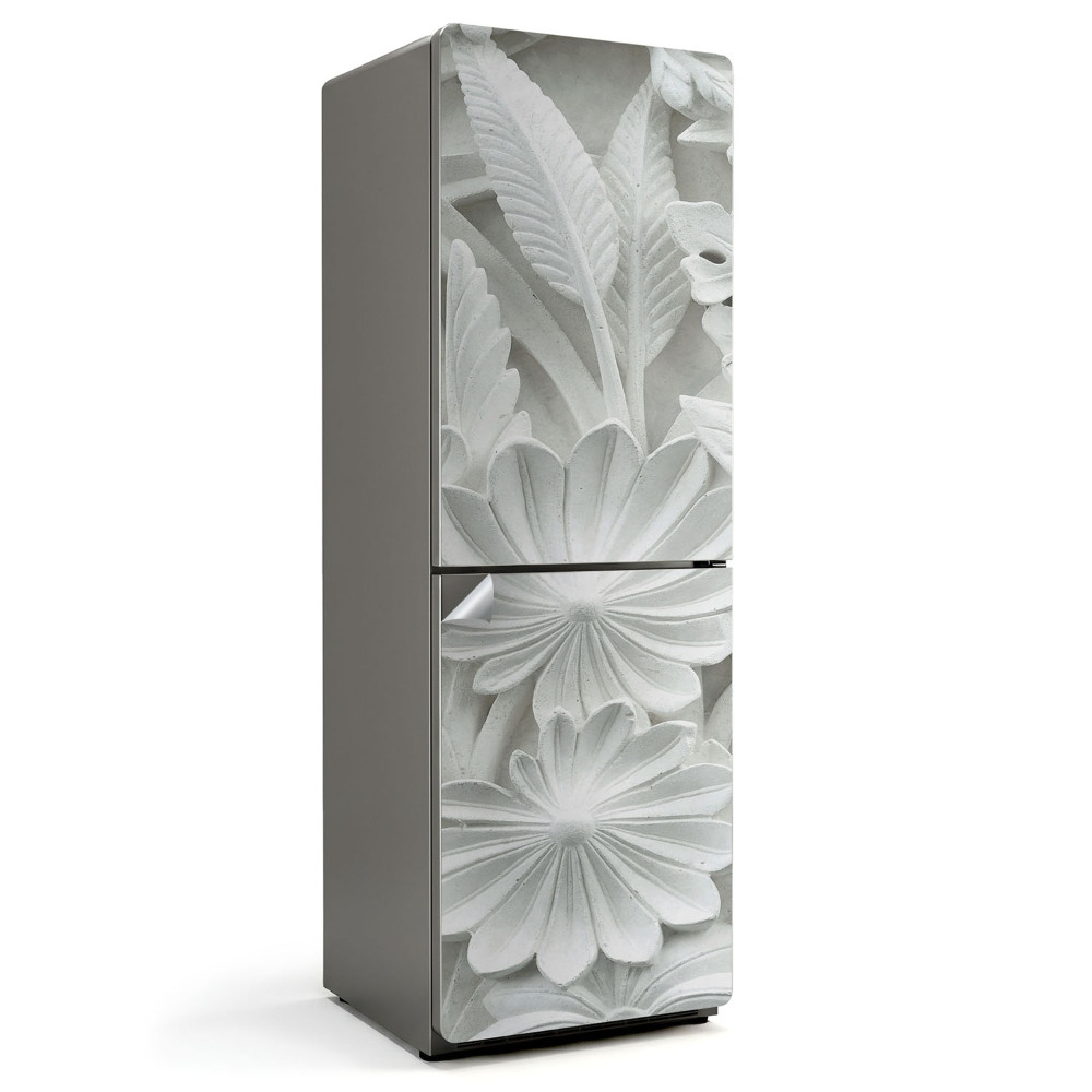 Dekor matrica hűtőre Megkönnyebbülés virágmintás