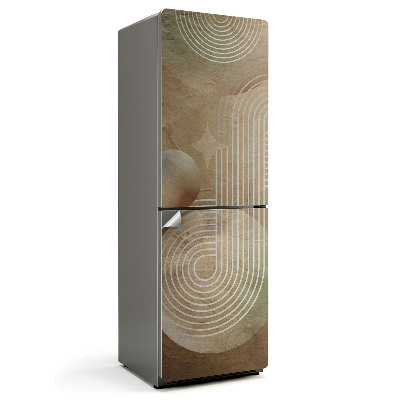 Hűtő matrica Absztrakt vonalak és körök