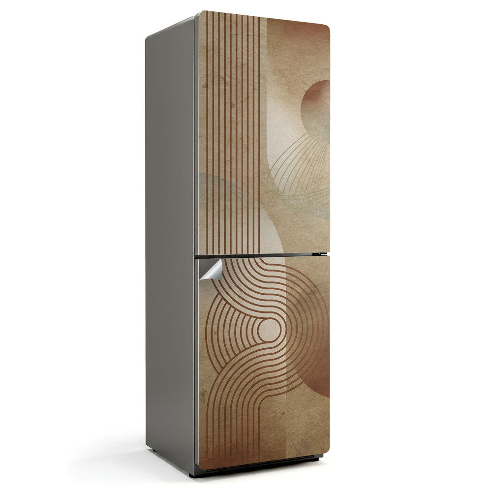 Hűtőszekrényre matrica Absztrakt vonalak és formák