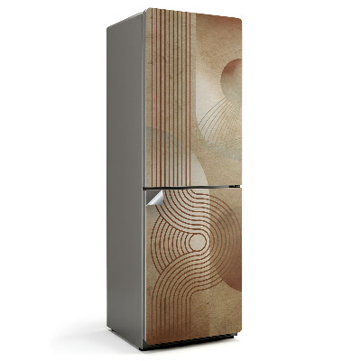 Hűtőszekrényre matrica Absztrakt vonalak és formák