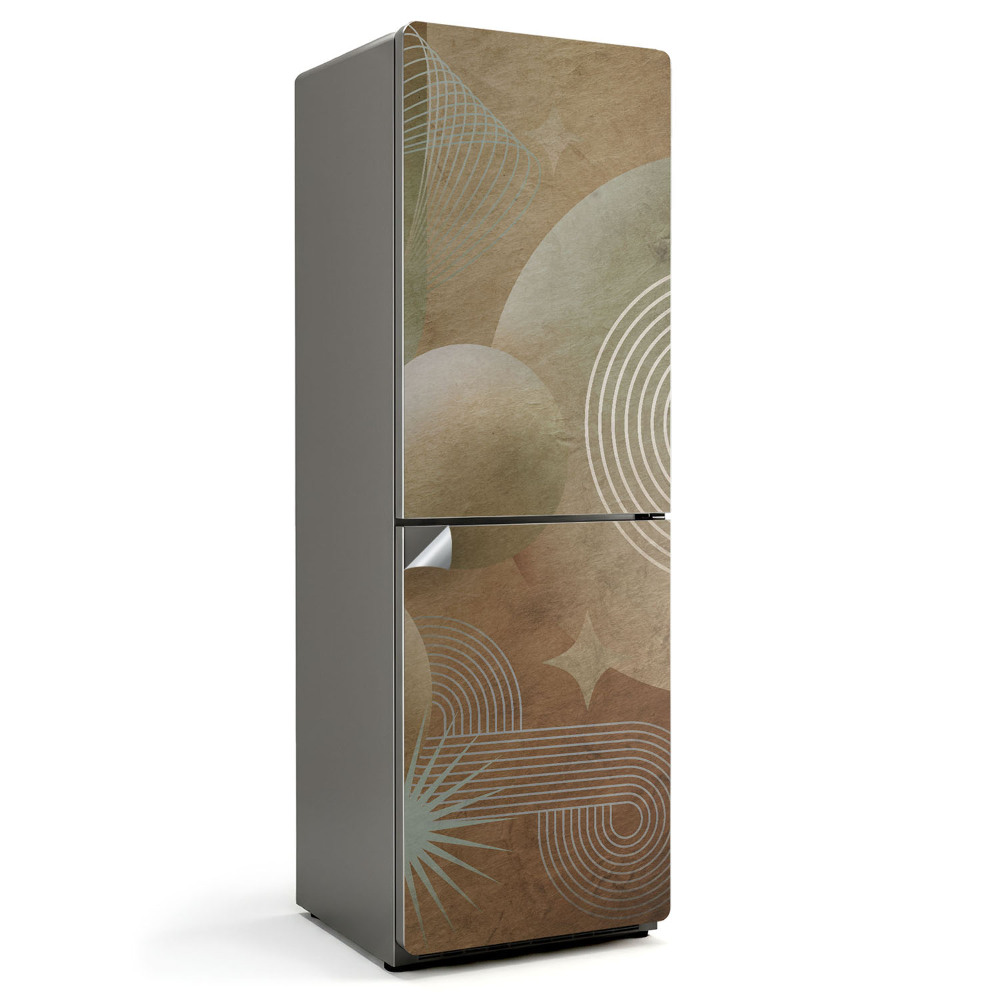 Dekor matrica hűtőre Absztrakt körök és vonalak