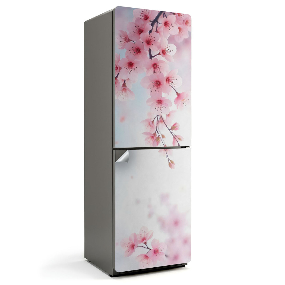 Hűtő matrica Mozgásban lévő virágágak