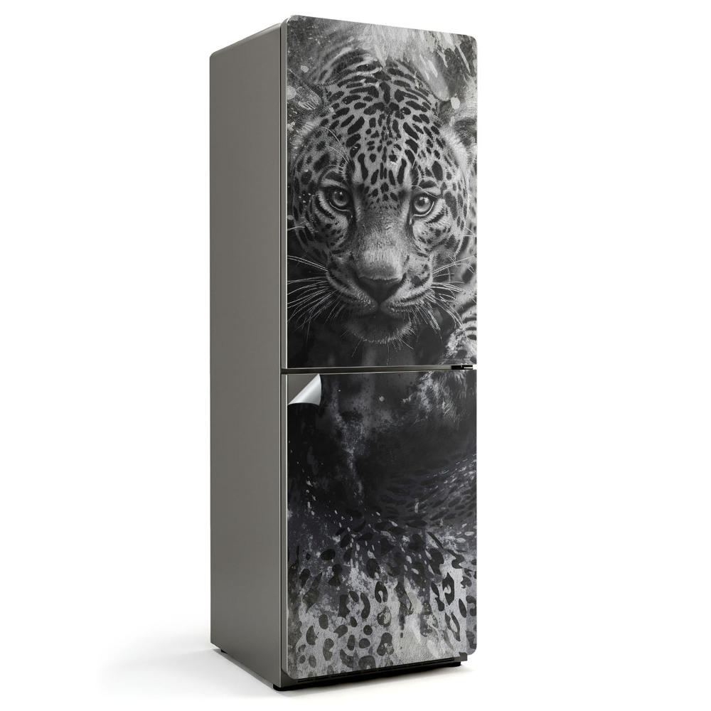 Hűtőszekrényre matrica Jaguár a vadonban