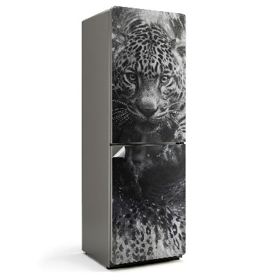 Hűtőszekrényre matrica Jaguár a vadonban