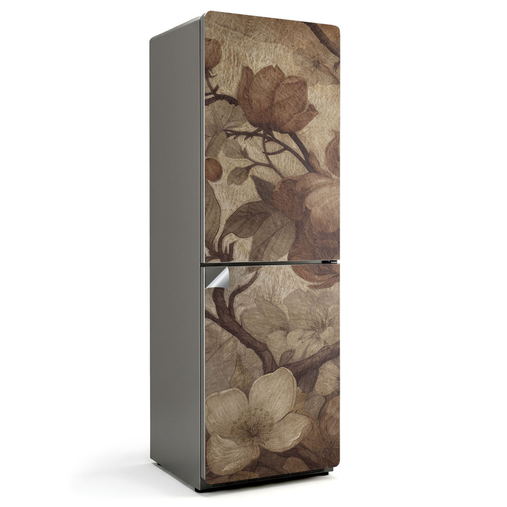 Hűtő dekor matrica Fakó virágkötészet