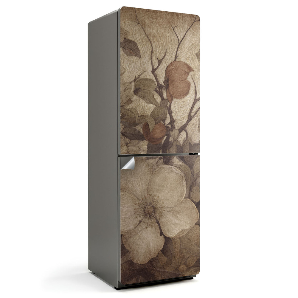 Hűtő matrica Fakó virágkötészet