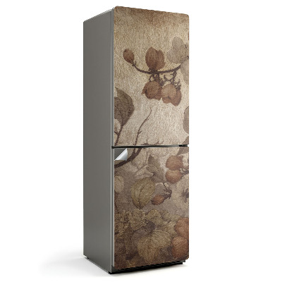 Hűtőszekrényre matrica Fakó virágkötészet