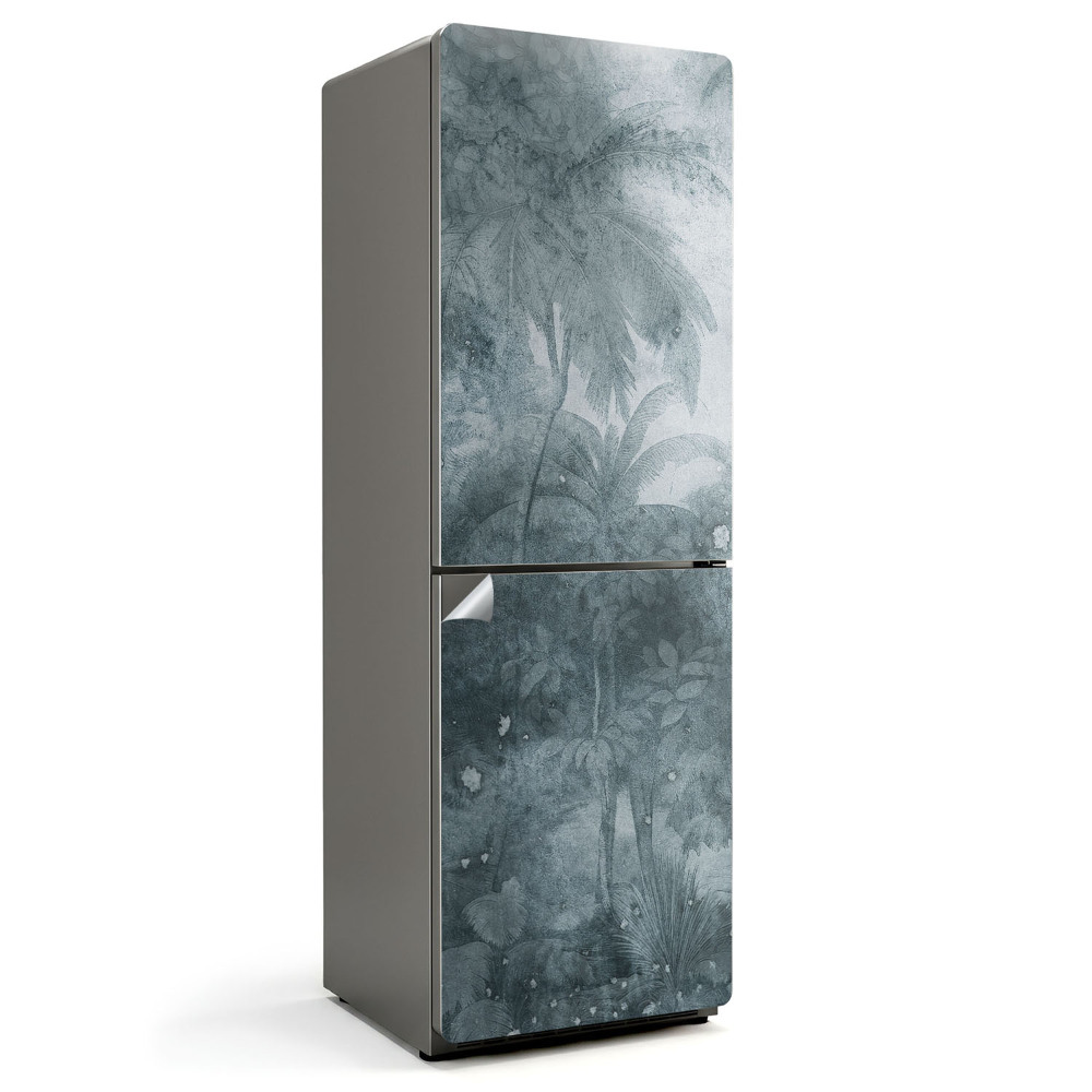 Dekor matrica hűtőre Trópusi pálmafák a ködben