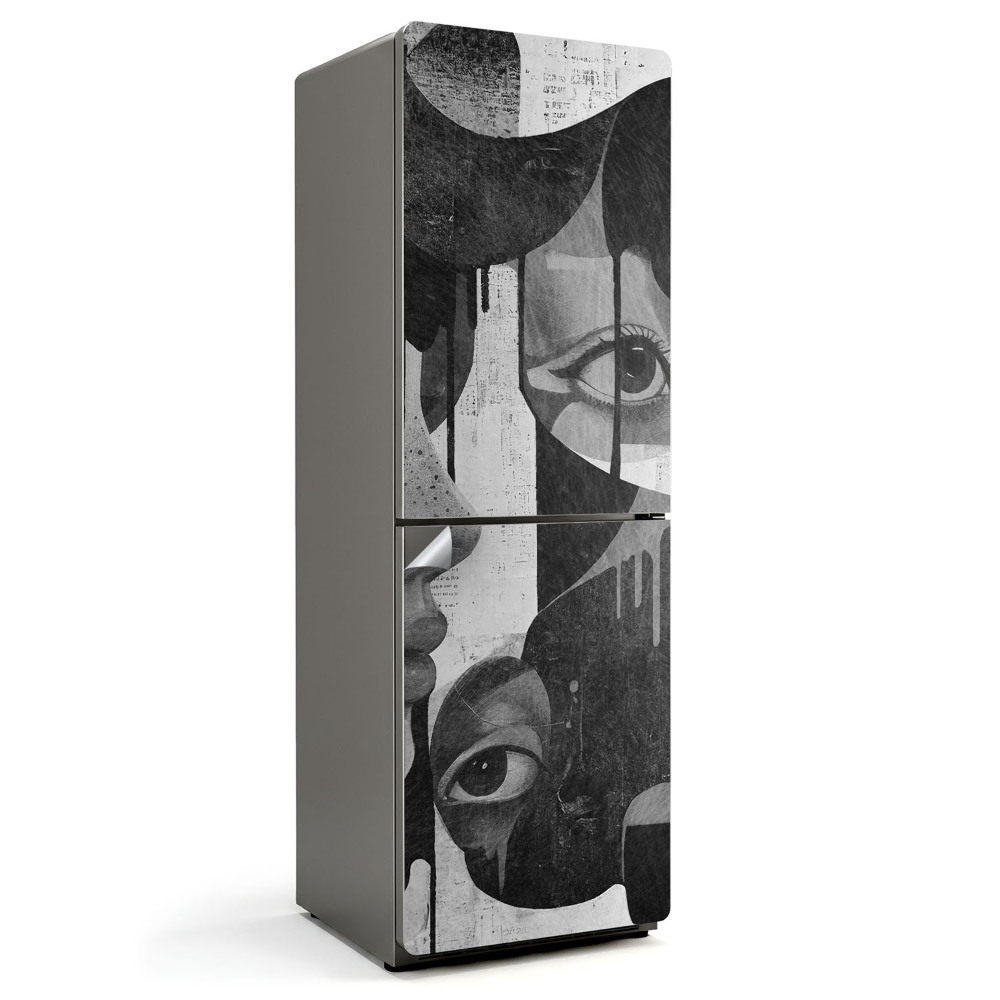 Hűtő matrica Absztrakt portrék nőkről