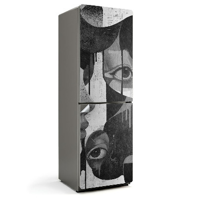 Hűtő matrica Absztrakt portrék nőkről