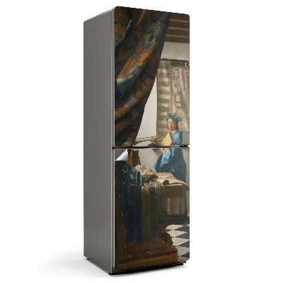 Hűtőszekrényre matrica A festészet allegóriája Jan Vermeertől