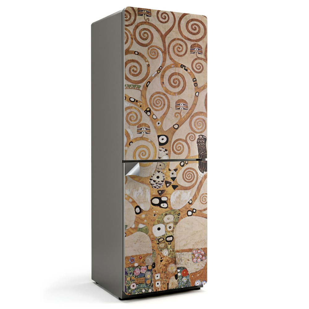 Hűtő matrica Gustav Klimt fa