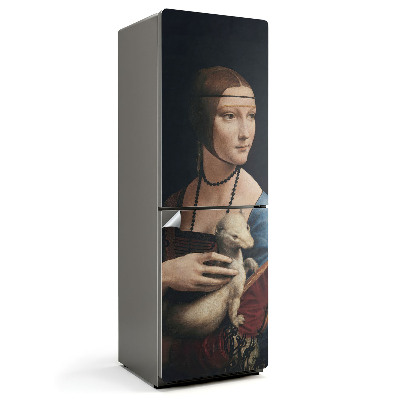 Hűtő matrica Hölgy hermelinnel, Leonardo da Vinci