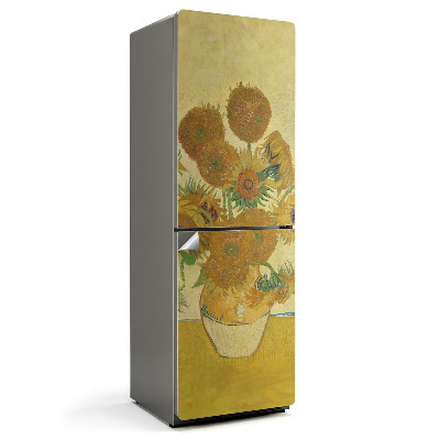 Dekor matrica hűtőre Napraforgók Van Goghtól