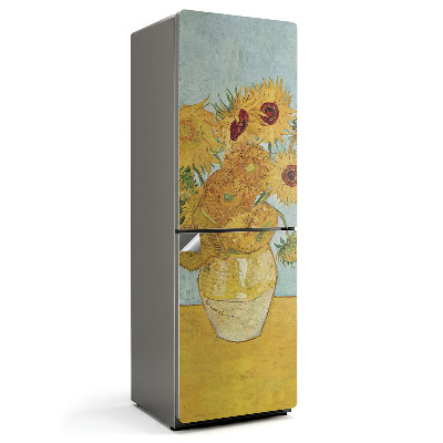 Hűtő dekor matrica Napraforgók Van Goghtól