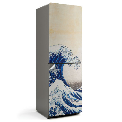 Hűtőszekrényre matrica A nagy hullám Kanagawánál