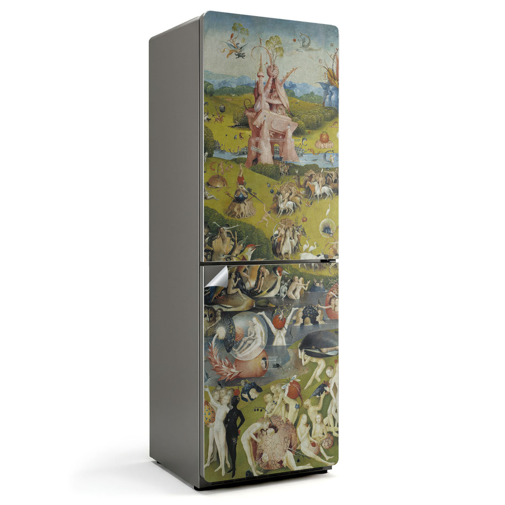 Hűtő matrica Bosch földi örömök kertje