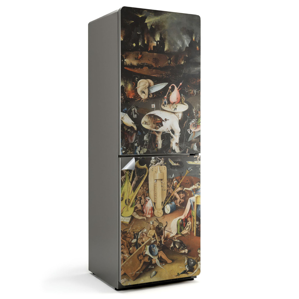 Dekor matrica hűtőre Bosch földi örömök kertje