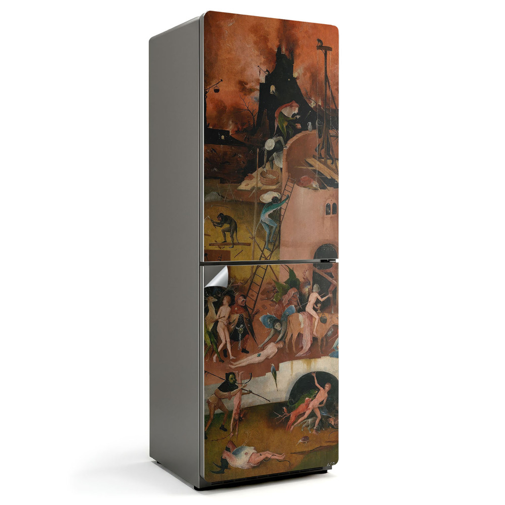 Hűtőszekrényre matrica Hieronymus Bosch pokolja