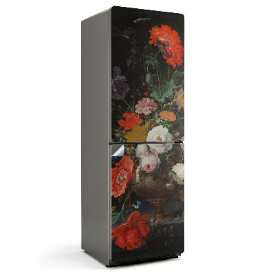 Dekor matrica hűtőre Virágcsokor vázában