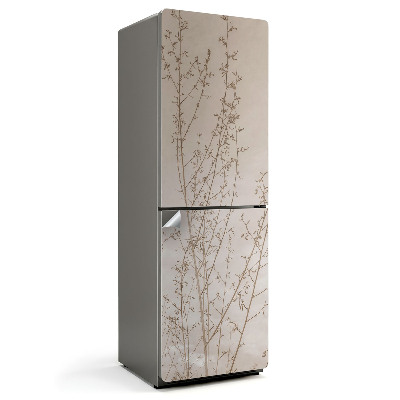 Hűtő dekor matrica Finom növényi ágak