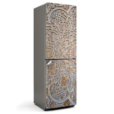 Hűtőszekrényre matrica Bonyolult faragott minta