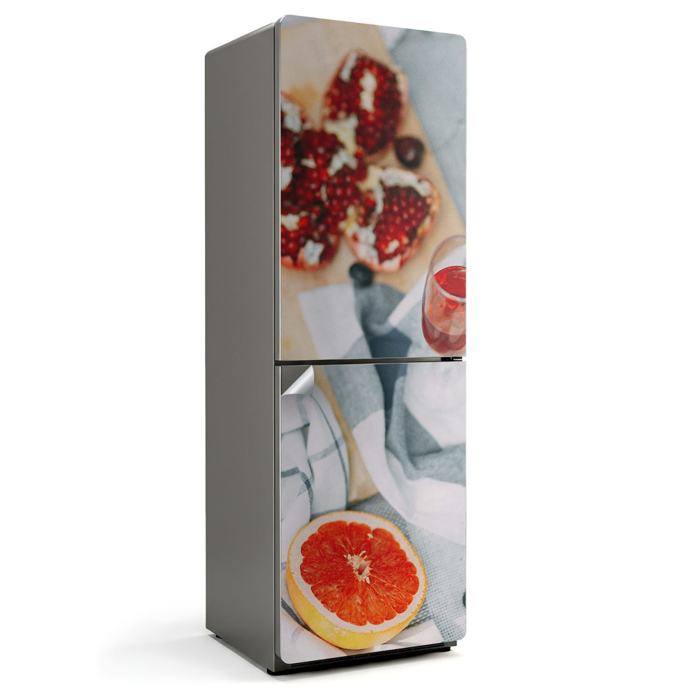 Hűtő matrica Gyümölcsös kompozíció az asztalon