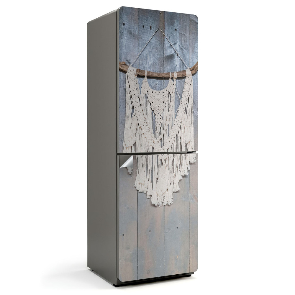 Dekor matrica hűtőre Makramé rojtokkal