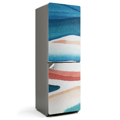 Hűtő matrica akvarell absztrakt foltok