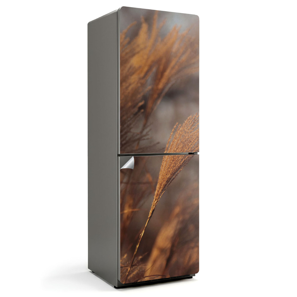 Hűtőszekrényre matrica Finom fűszálak