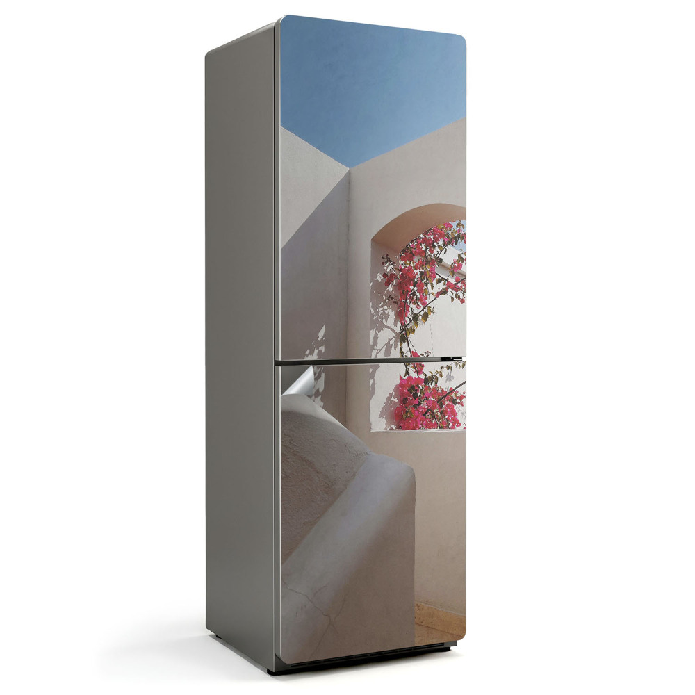 Hűtőszekrényre matrica Építészet növényzettel