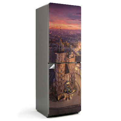 Hűtő matrica Krakkó építészete éjszaka