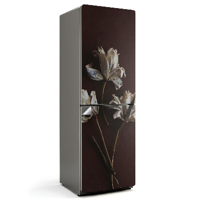 Hűtő matrica Szárított virágok részletesen