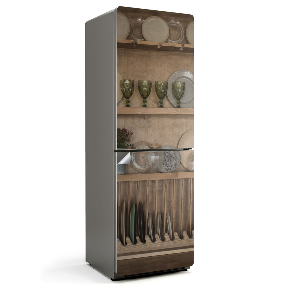 Hűtő matrica Stílusos ételelrendezés