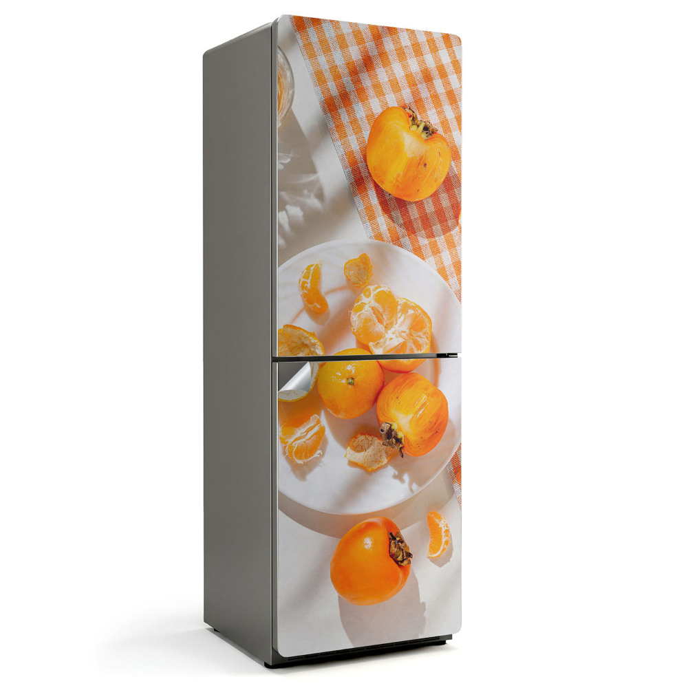 Hűtő matrica Édes gyümölcs a tányéron