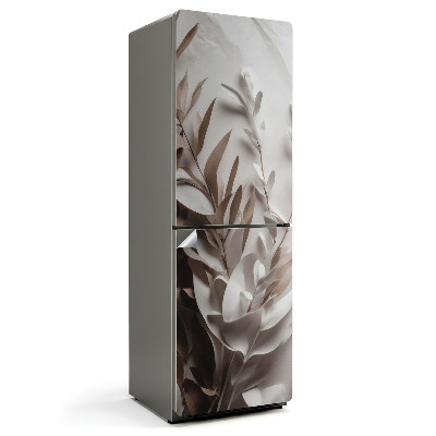 Dekor matrica hűtőre Papírlevelek a szöveten