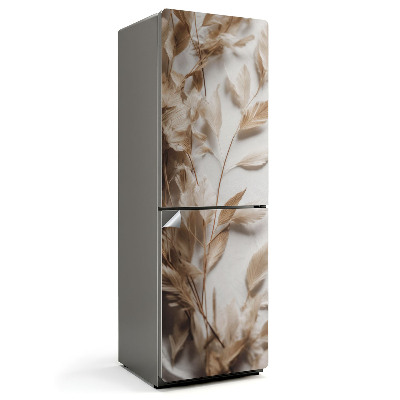 Hűtőszekrényre matrica Finom levelek kompozíciója