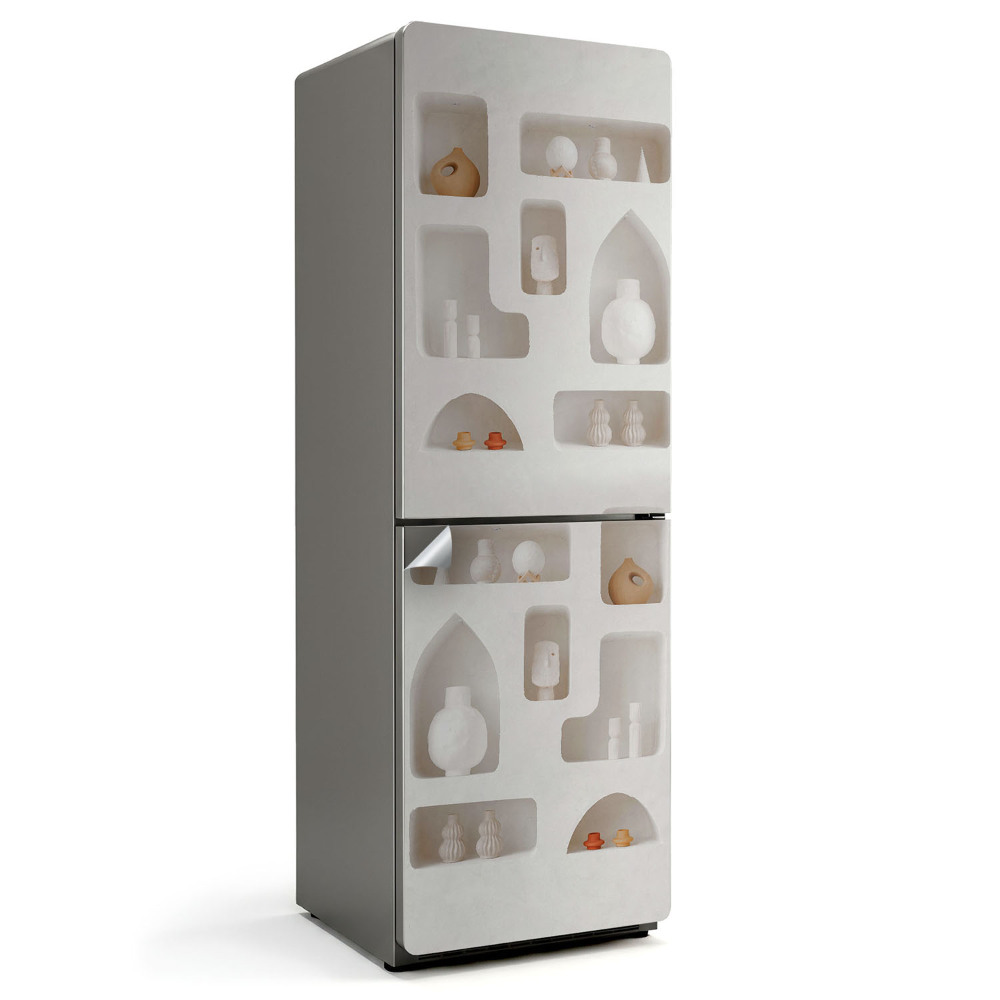 Hűtőszekrényre matrica Modernista mélyedések a falban