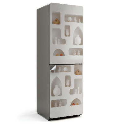 Hűtőszekrényre matrica Modernista mélyedések a falban