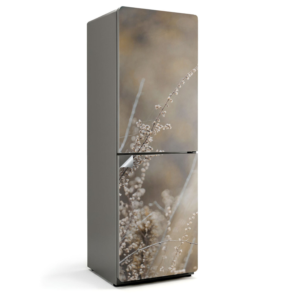 Hűtő dekor matrica Finom, apró növényzet