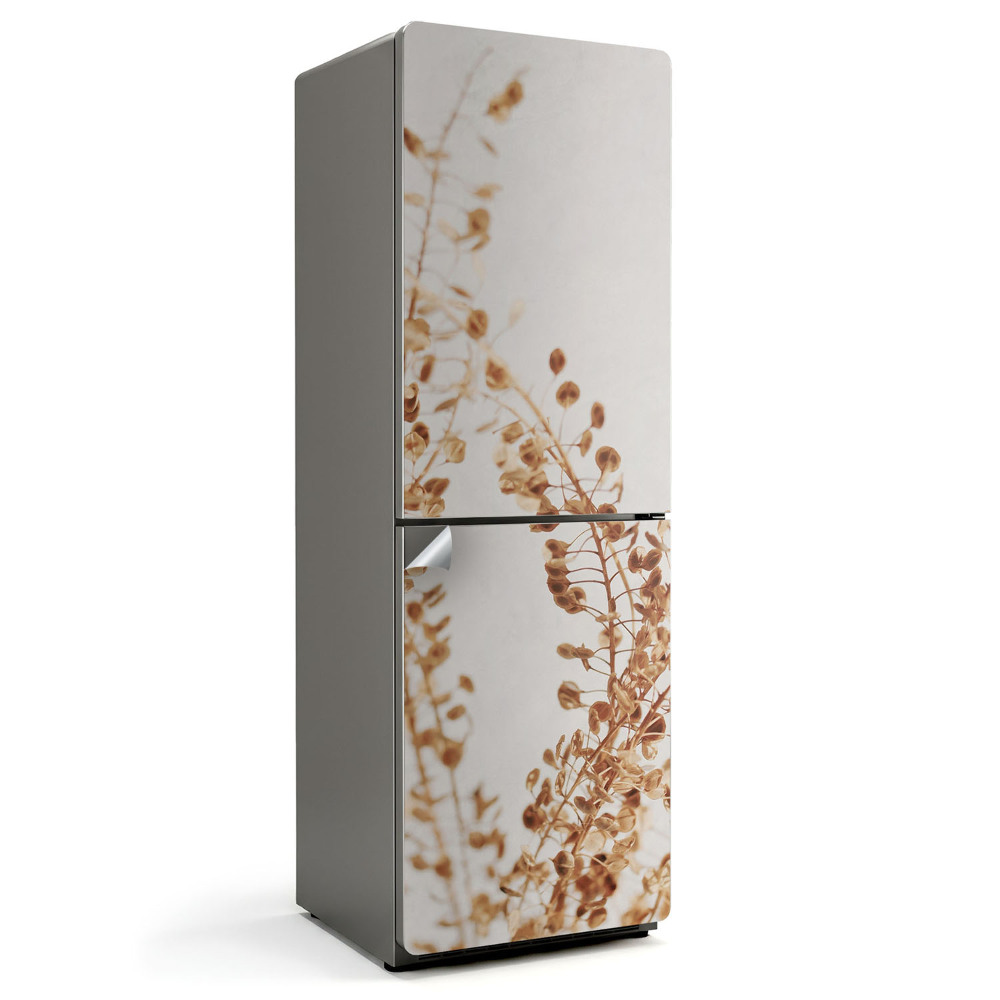 Hűtő matrica Finom levelek a kompozícióban